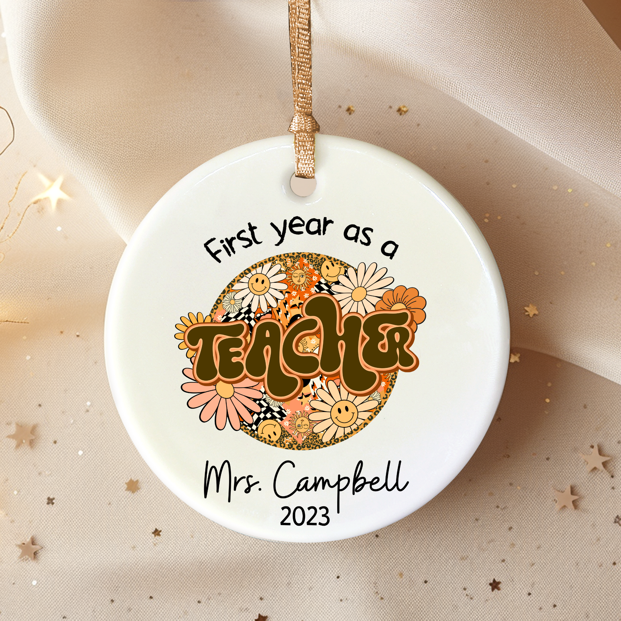 Teacher Ornament - Personalized Teacher Appreciation Gift