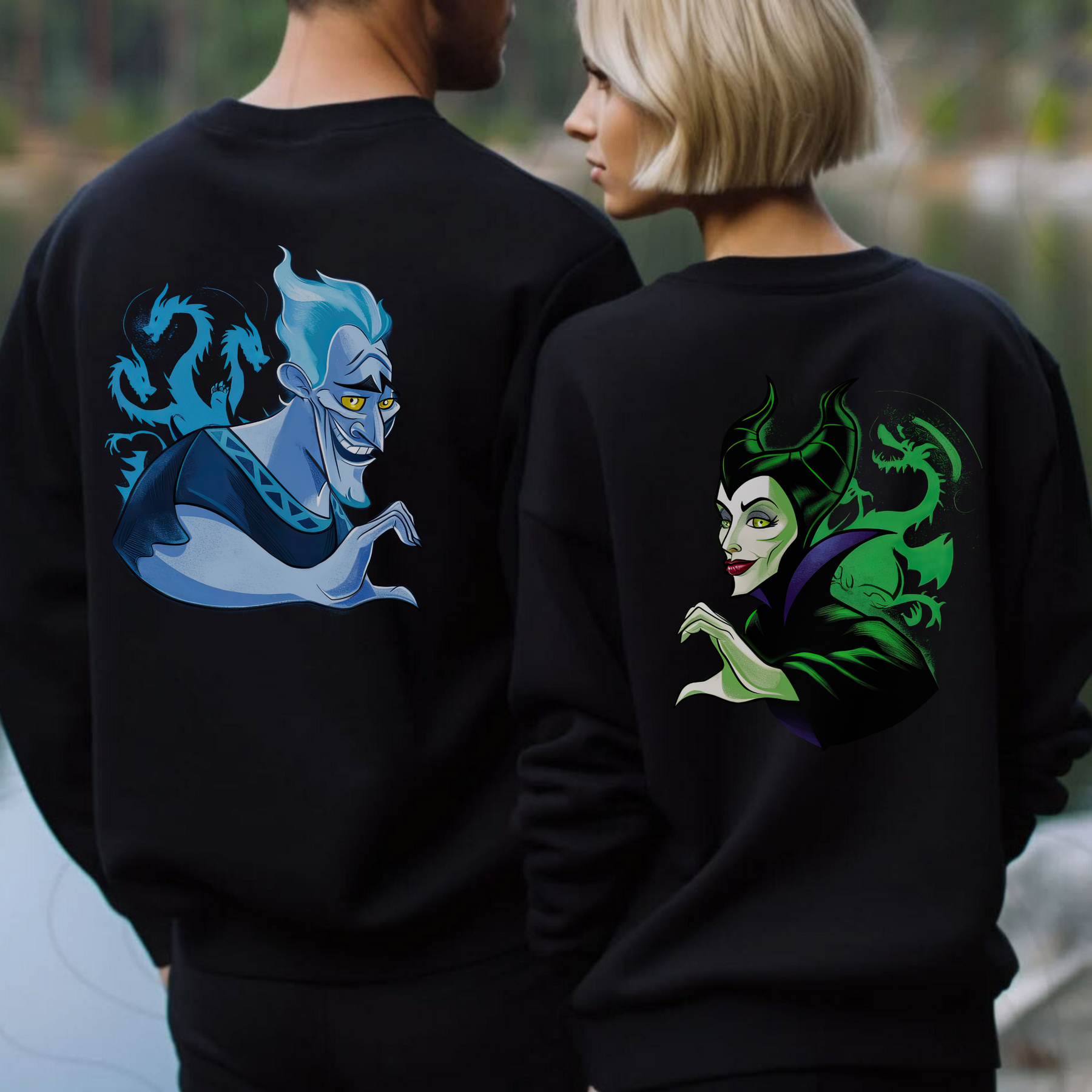 Maleficent And Hades Couple Halloween Shirt - Villian Couple Costume