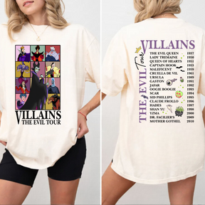 Villains Evil Tour Shirt - Villains Characters Shirt