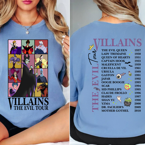 Villains Evil Tour Shirt - Villains Characters Shirt