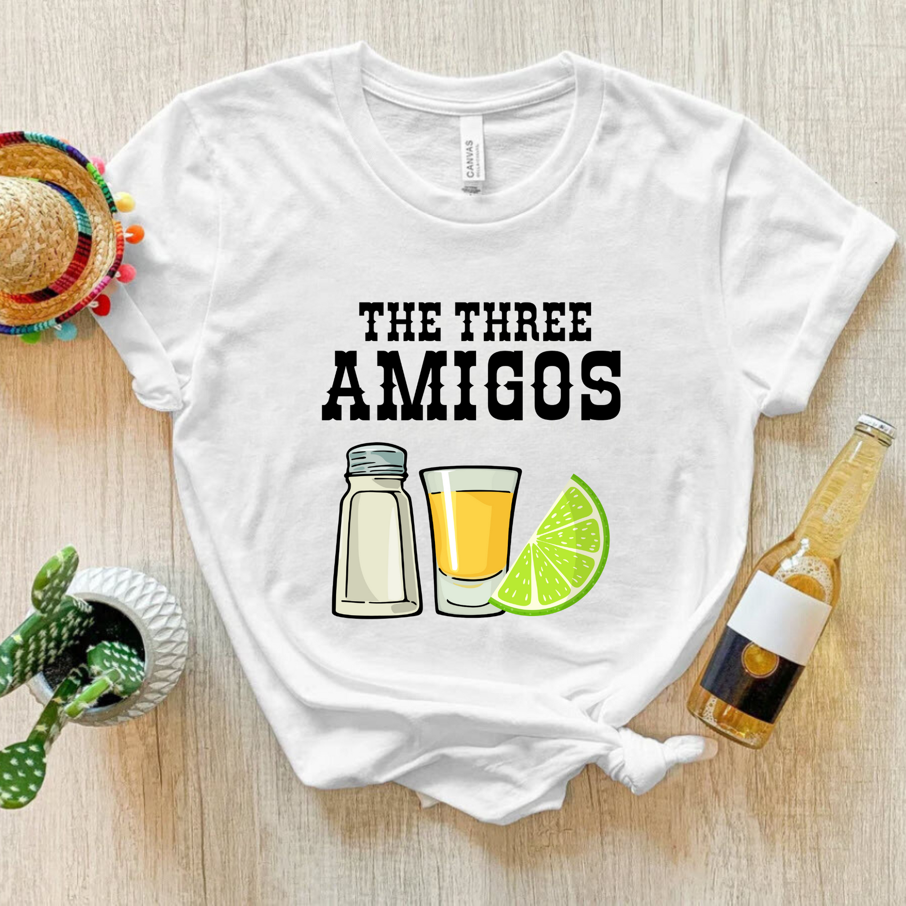 Three Amigos Drinking Shirt - Gift For Margarita Drinker