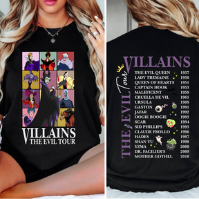 Villains Evil Tour Shirt - Villains Characters Shirt