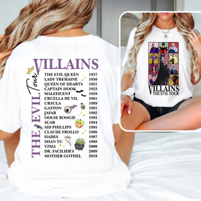 Villains Evil Tour Shirt - Villains Characters Shirt