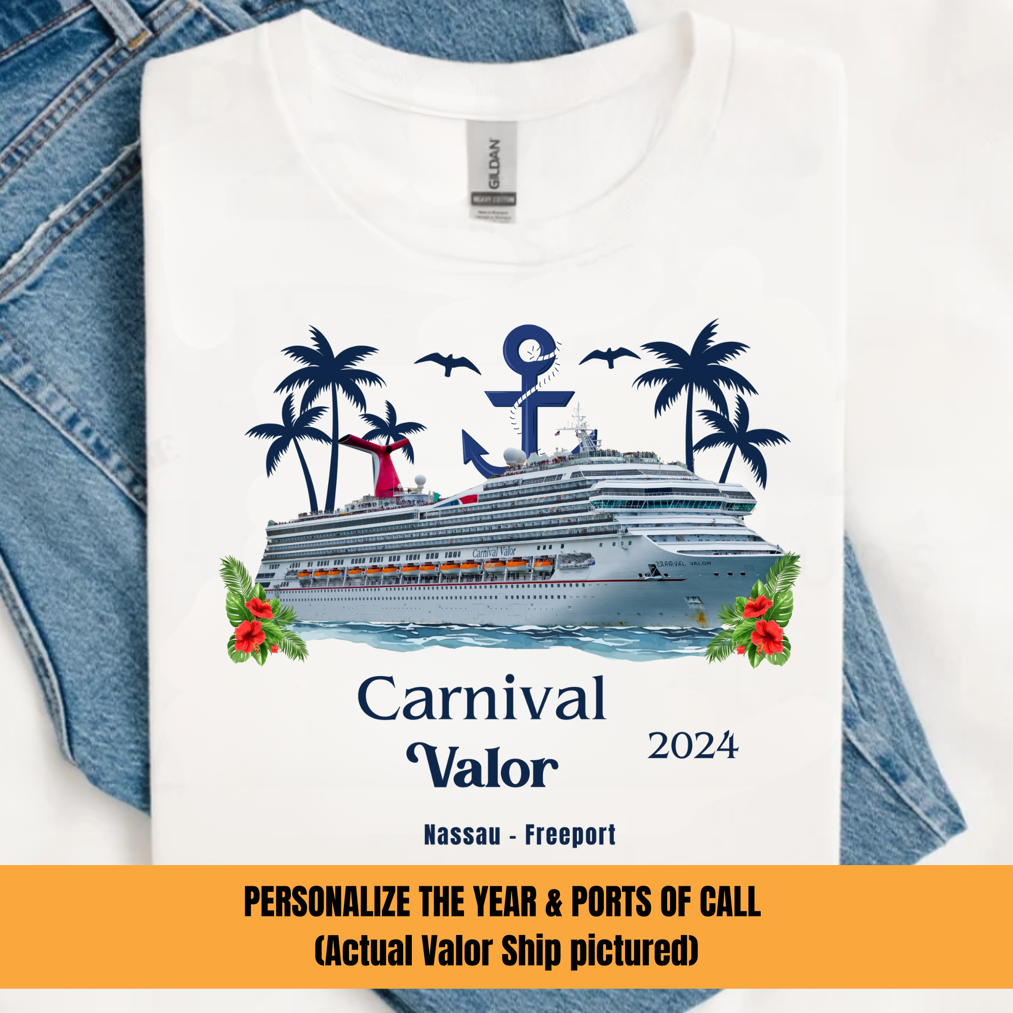 Carnival Valor Shirt - Matching Cruise Tees