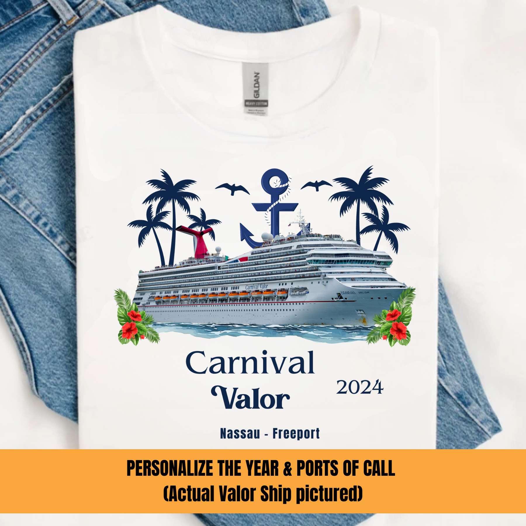 Carnival Valor Shirt - Matching Cruise Tees