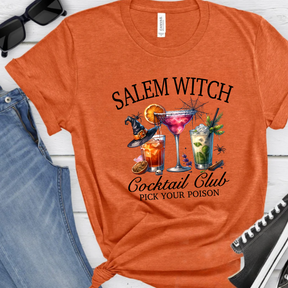 Salem Witch Cocktail Club Salem Witch Shirt For Fall Themed Party Witch Club Shirt It's Spooky Season Yall Salem Witch Sweatshirt Halloween