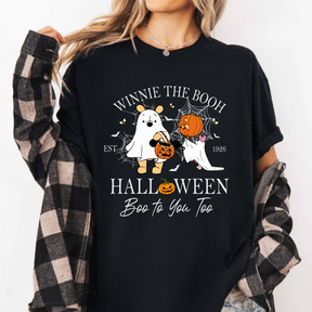 Retro Winnie The Pooh Halloween T Shirt For Spooky Season Shirt For Halloween Pooh Shirt Pooh And Friends Halloween Shirt Pooh Bear  Tee