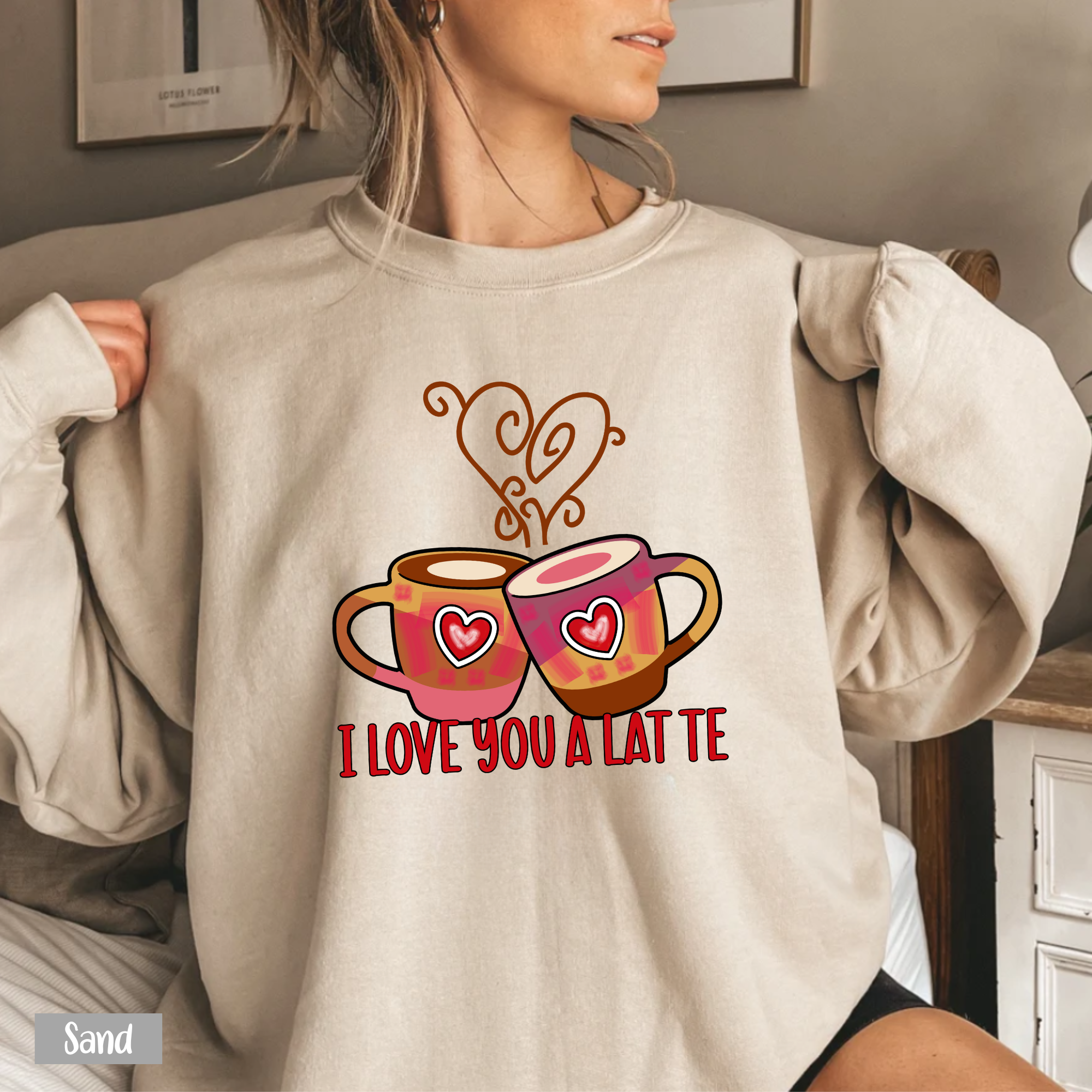 I Love You A Latte Shirt - Gift For Coffee Lover