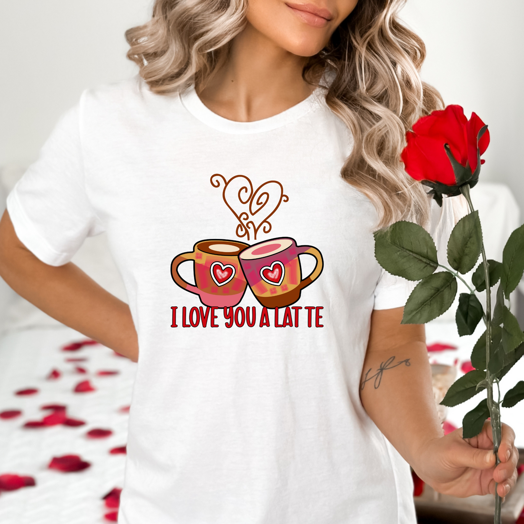 I Love You A Latte Shirt - Gift For Coffee Lover