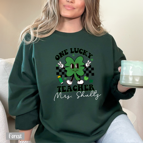 One Lucky Teacher St. Patricks Day Shirt - Personalized Teacher Shirts