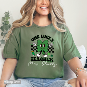 One Lucky Teacher St. Patricks Day Shirt - Personalized Teacher Shirts