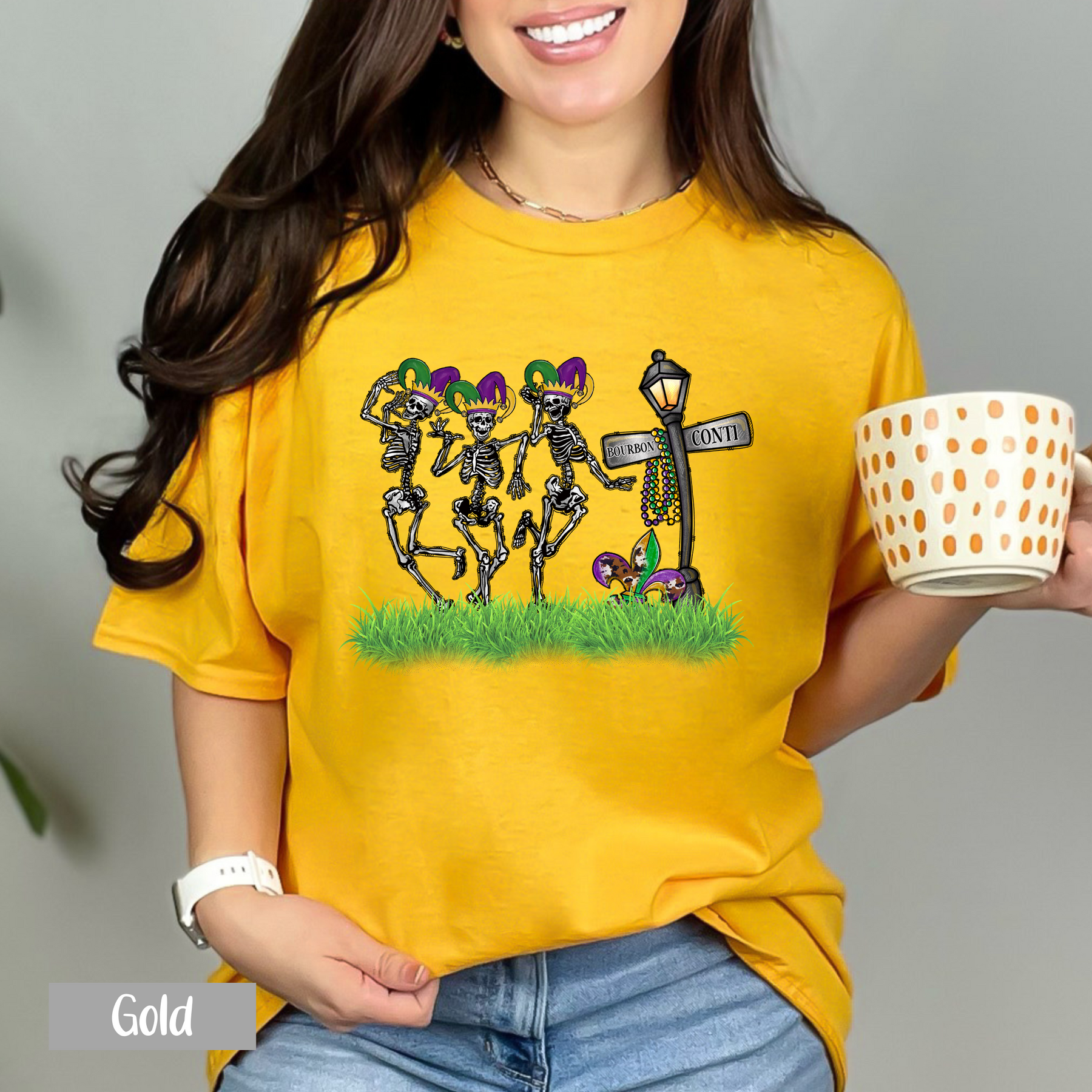 Mardi Gras Dancing Skeletons Shirt - Mardi Gras Gift