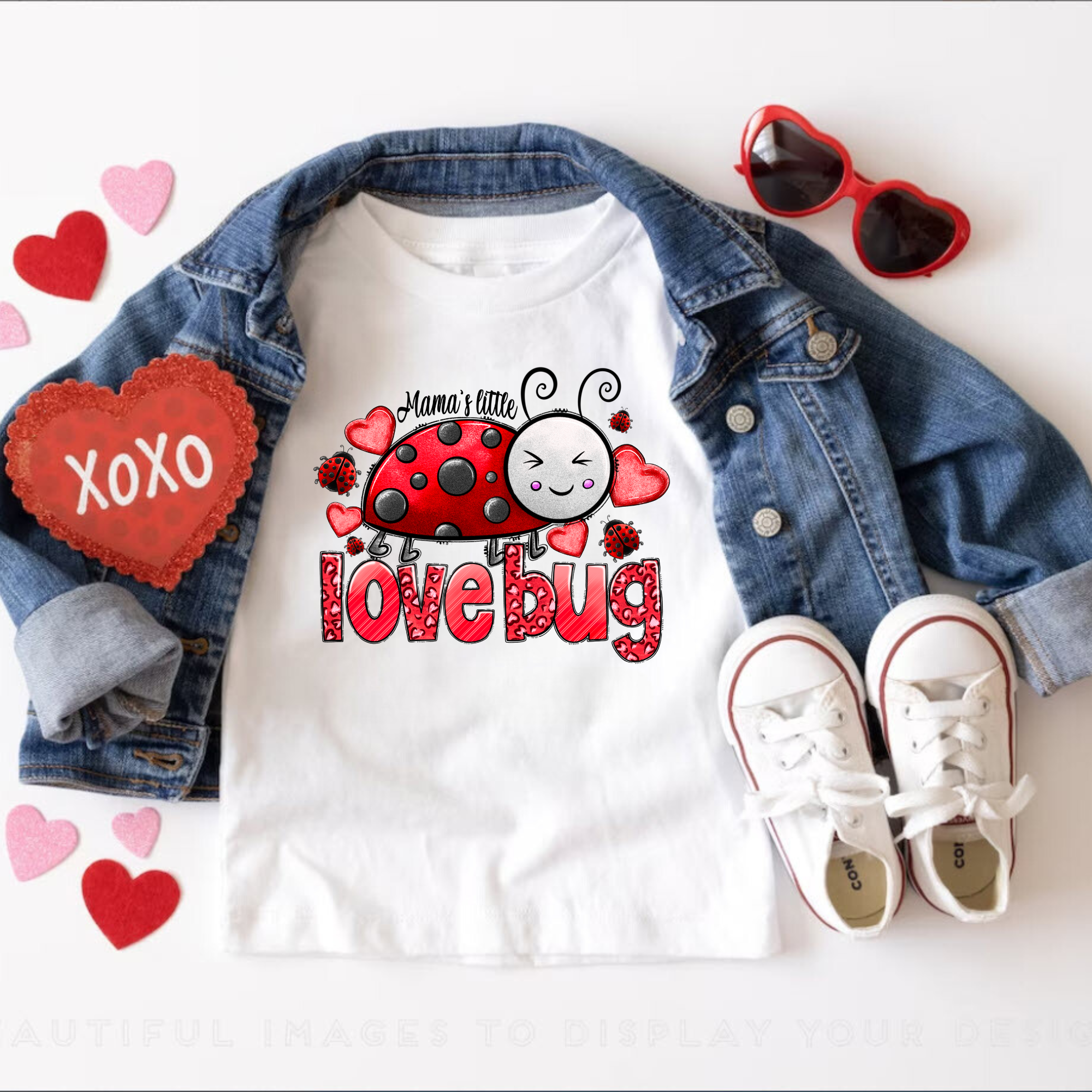 Mama's Little Love Bug Shirt - Valentines Gift