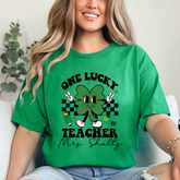 One Lucky Teacher St. Patricks Day Shirt - Personalized Teacher Shirts