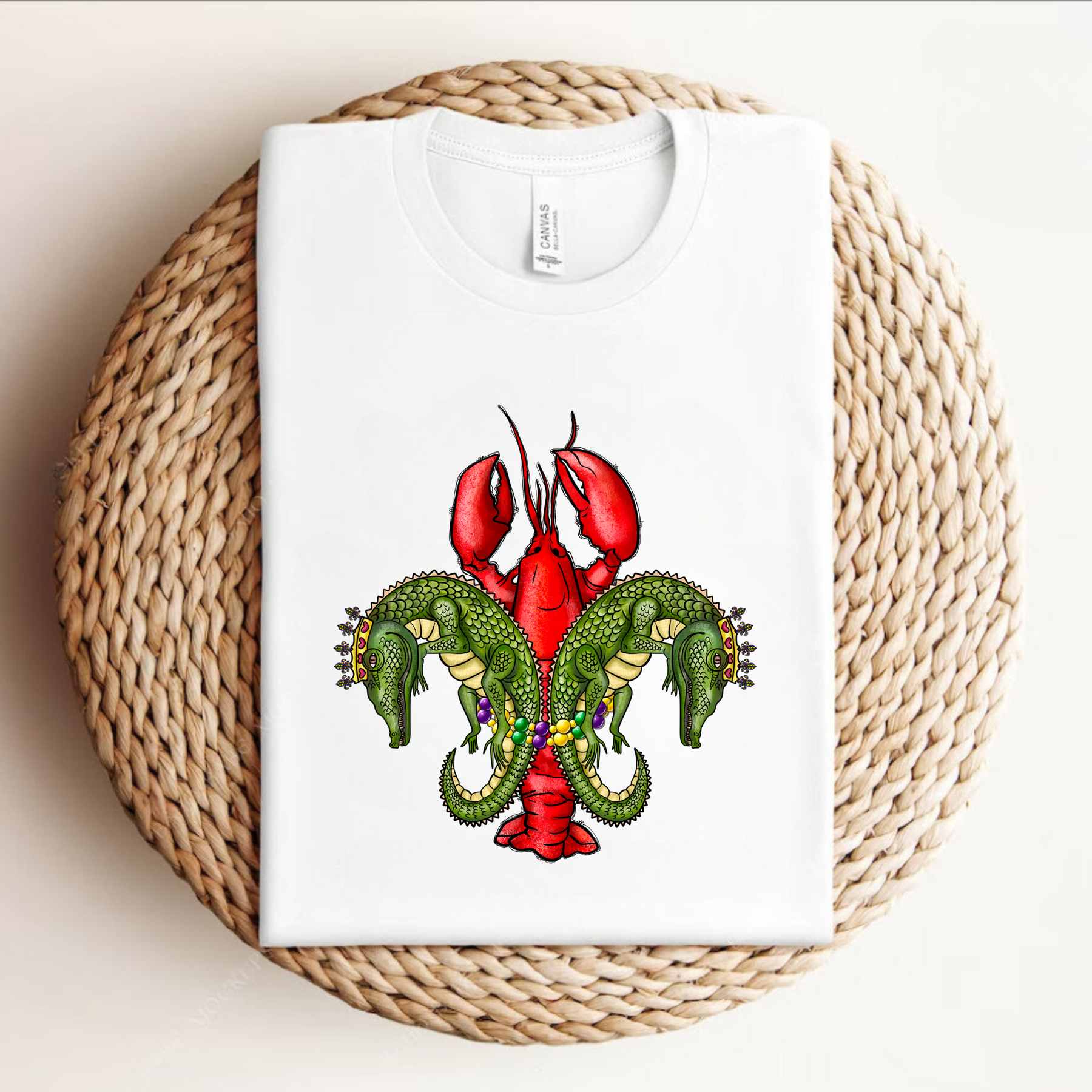 Crawfish and Crocodile Mardi Gras Carnival Shirt - Mardi Gras Gift