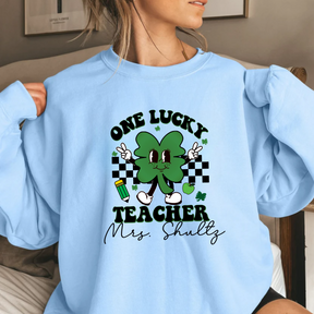 One Lucky Teacher St. Patricks Day Shirt - Personalized Teacher Shirts