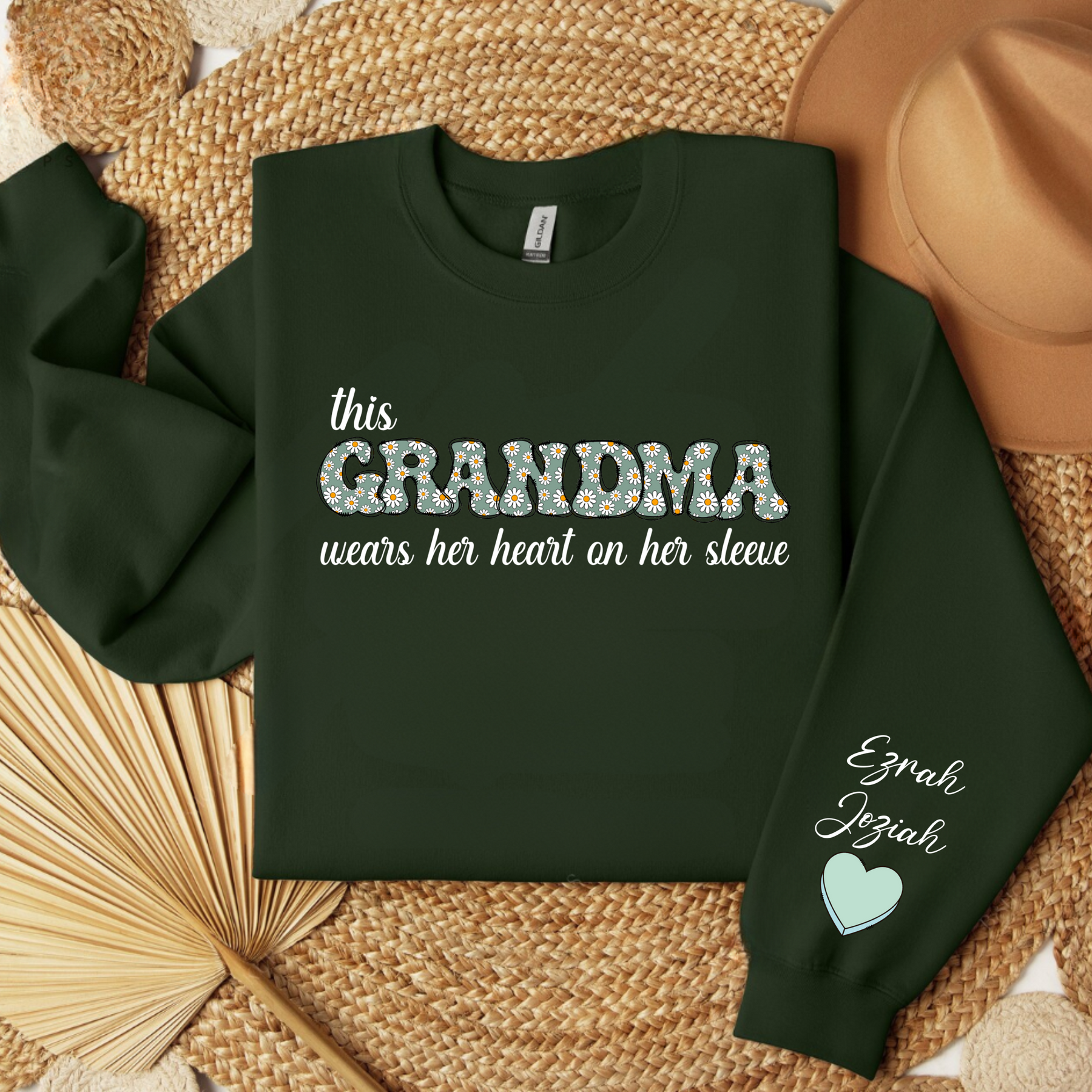 I Wear My Heart On My Sleeve Shirt - Gift For Mom or Grandma