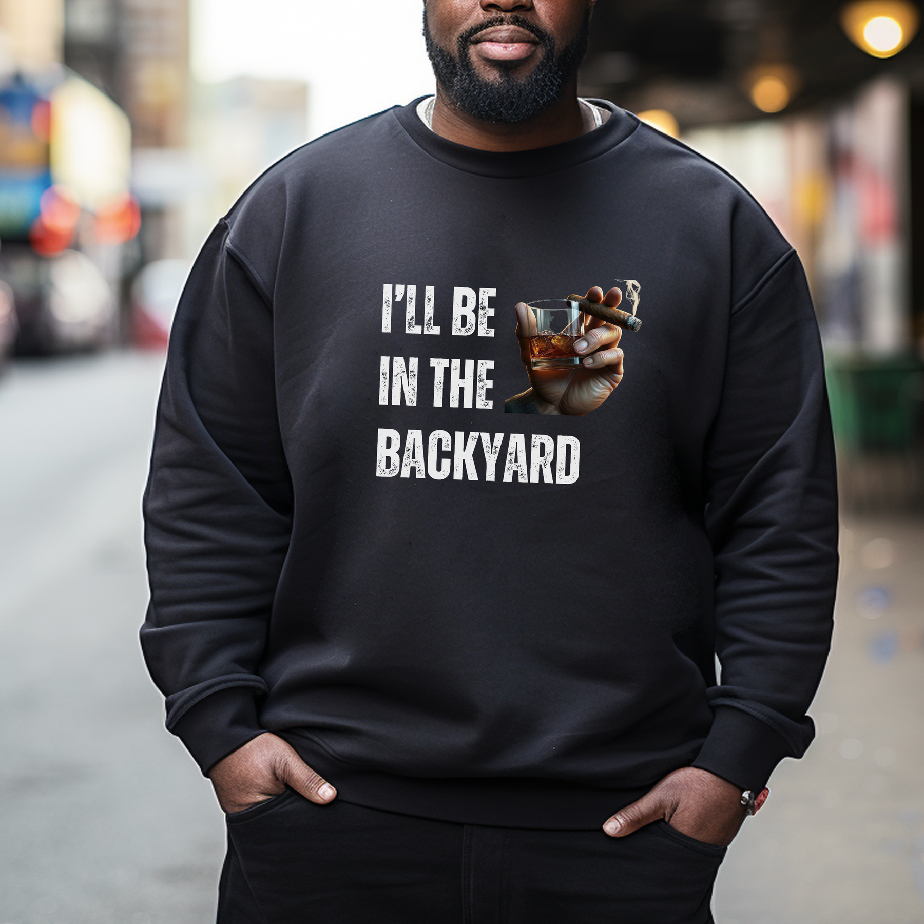 I'll Be In The Backyard Shirt - Cigar Lover Shirt