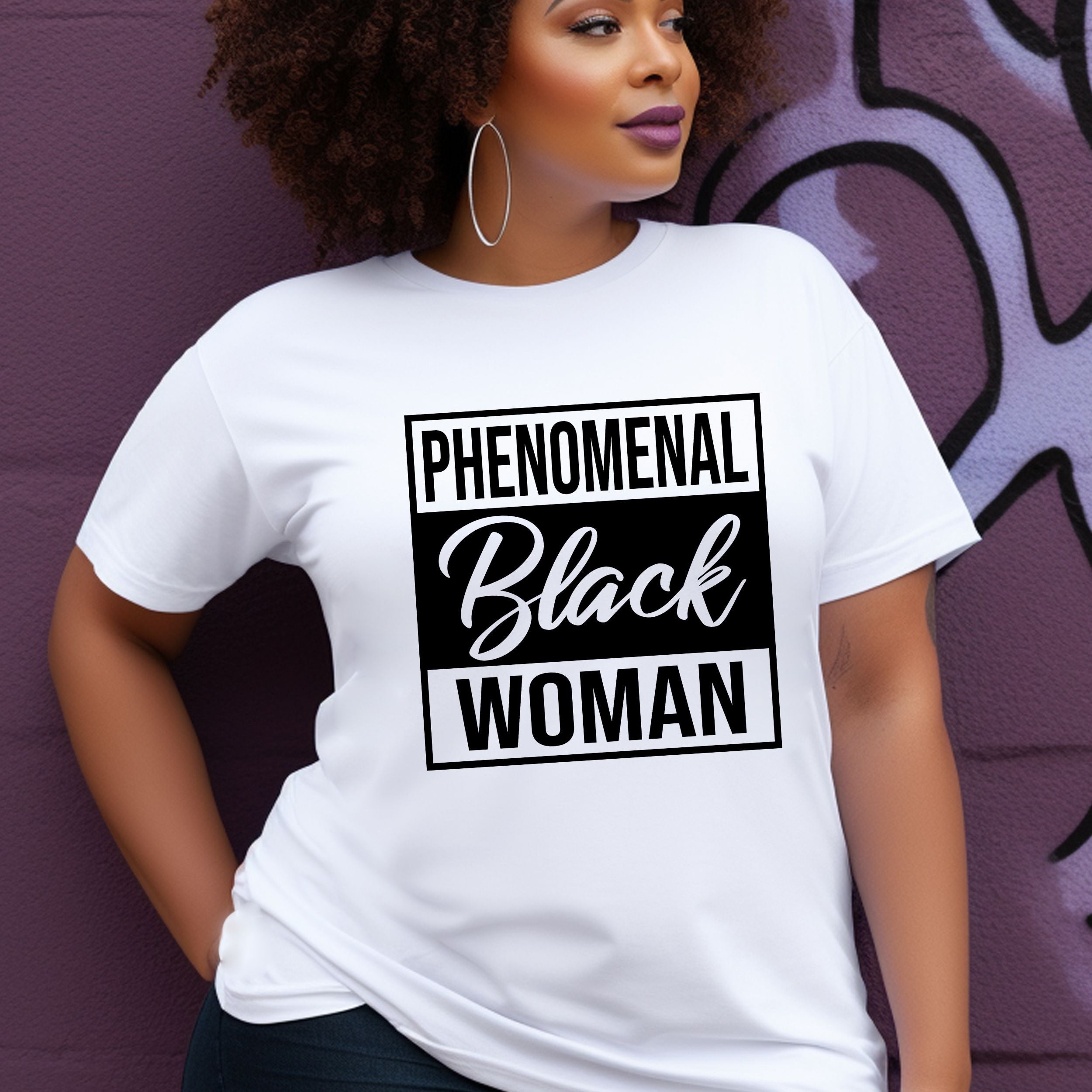 Phenomenal Woman Shirt - Black Women Empowerment