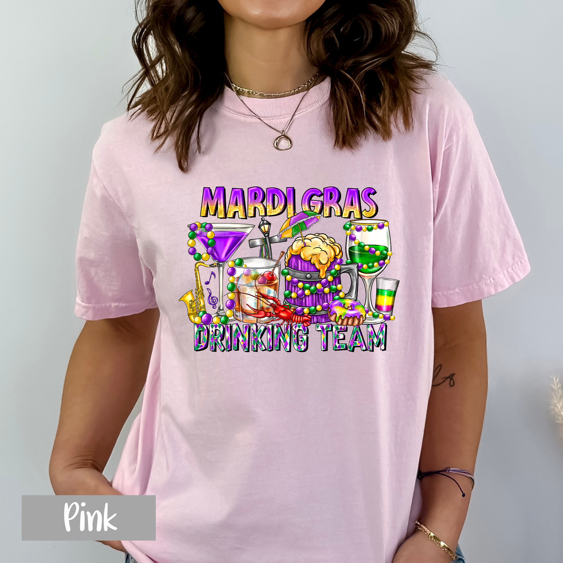 Mardi Gras Drinking Team Shirt - Mardi Gras Gift