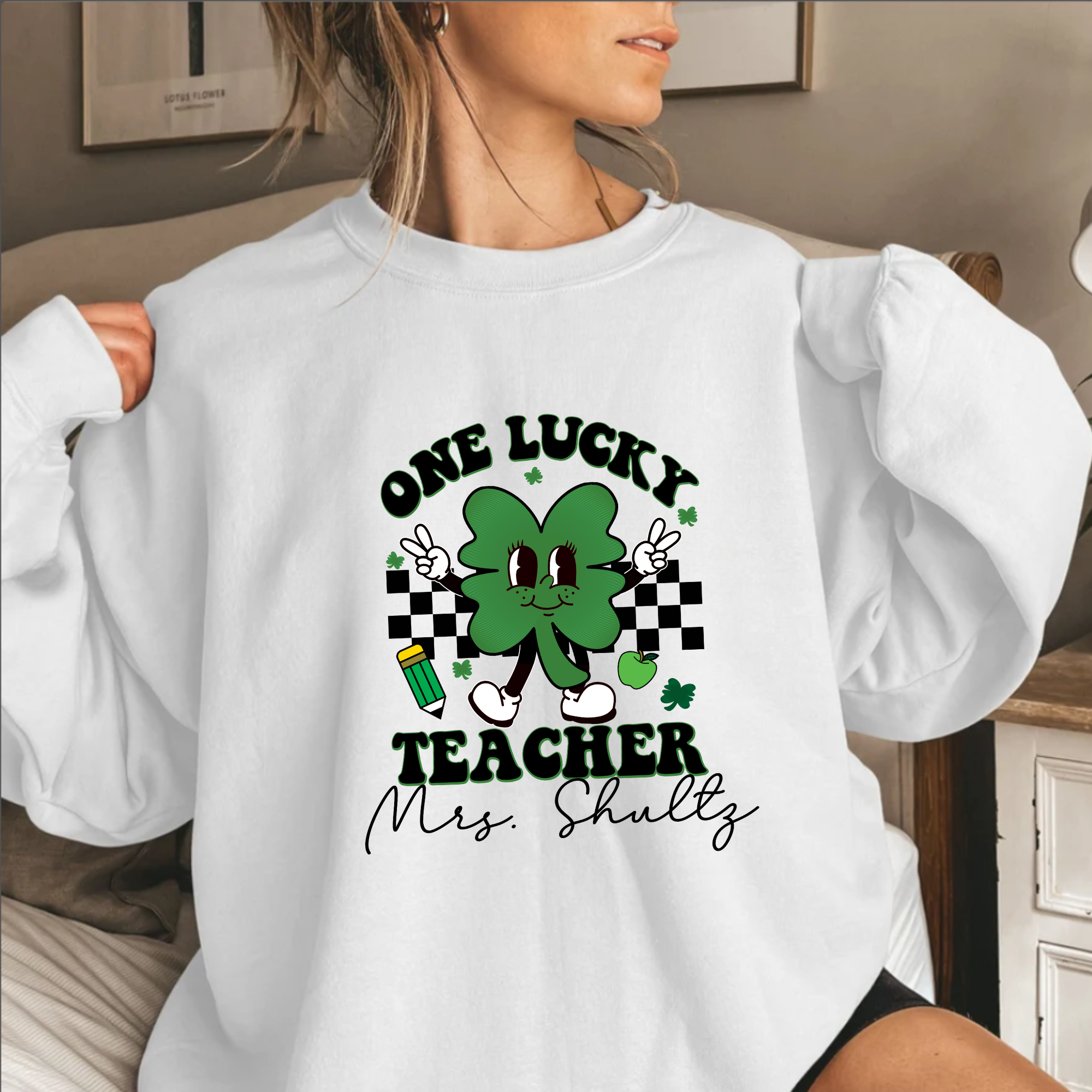One Lucky Teacher St. Patricks Day Shirt - Personalized Teacher Shirts