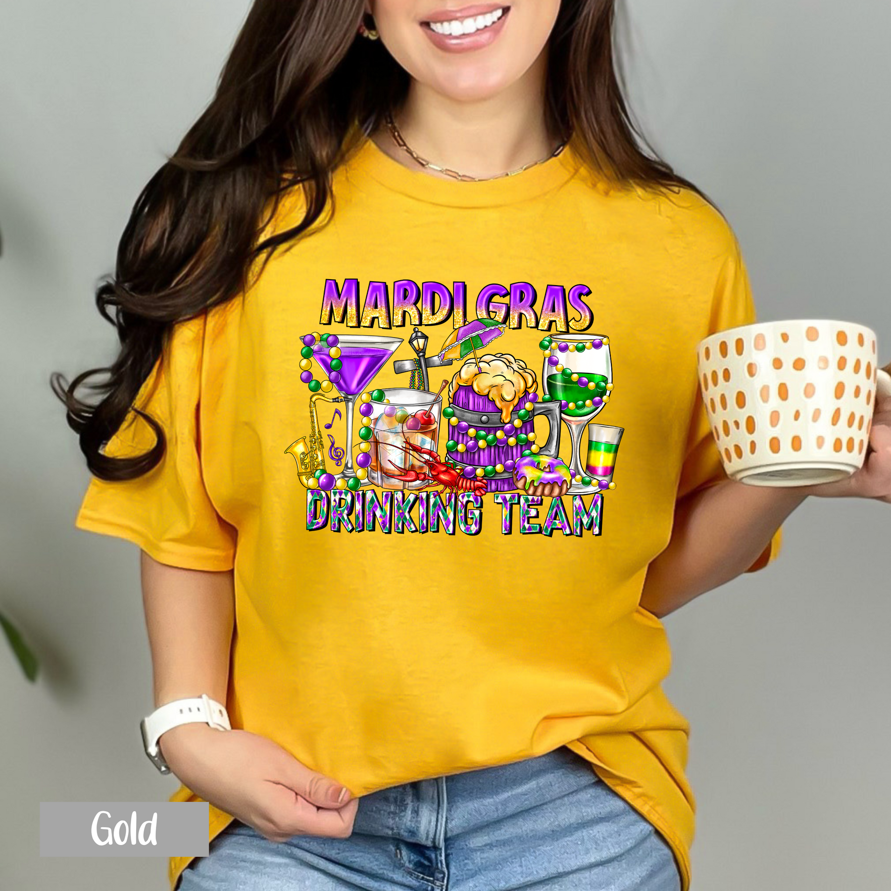 Mardi Gras Drinking Team Shirt - Mardi Gras Gift