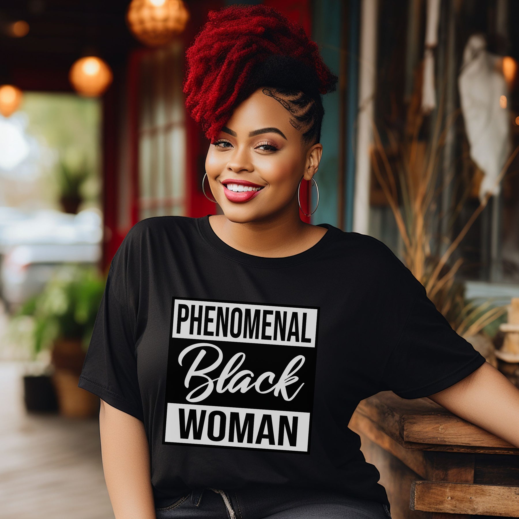 Phenomenal Woman Shirt - Black Women Empowerment