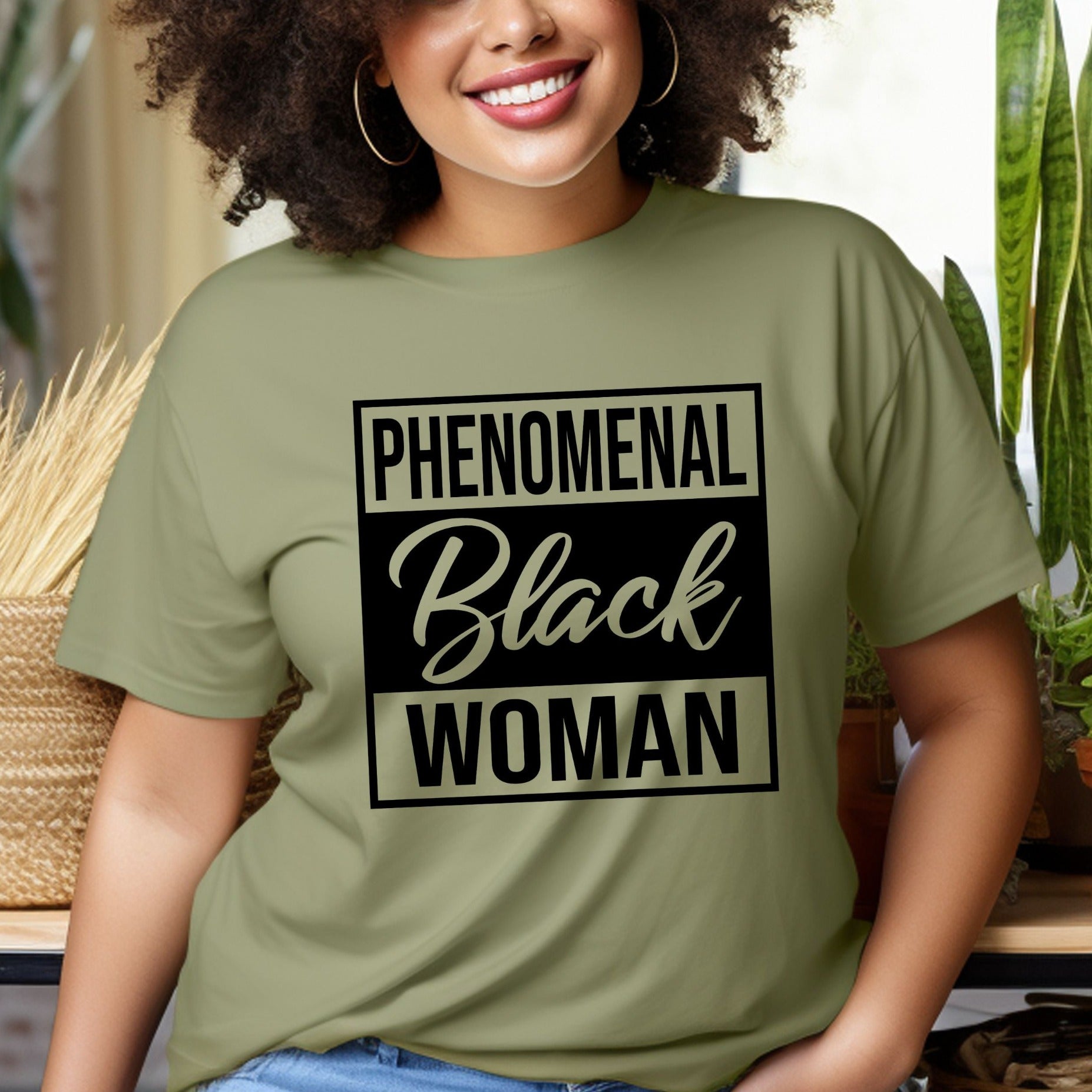 Phenomenal Woman Shirt - Black Women Empowerment