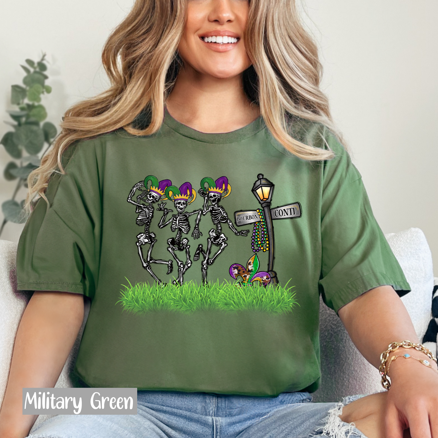 Mardi Gras Dancing Skeletons Shirt - Mardi Gras Gift