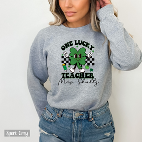 One Lucky Teacher St. Patricks Day Shirt - Personalized Teacher Shirts