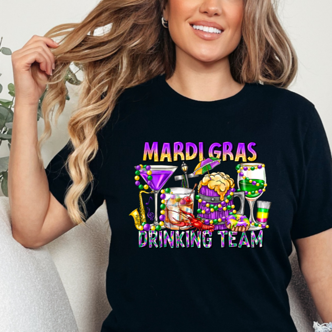 Mardi Gras Drinking Team Shirt - Mardi Gras Gift
