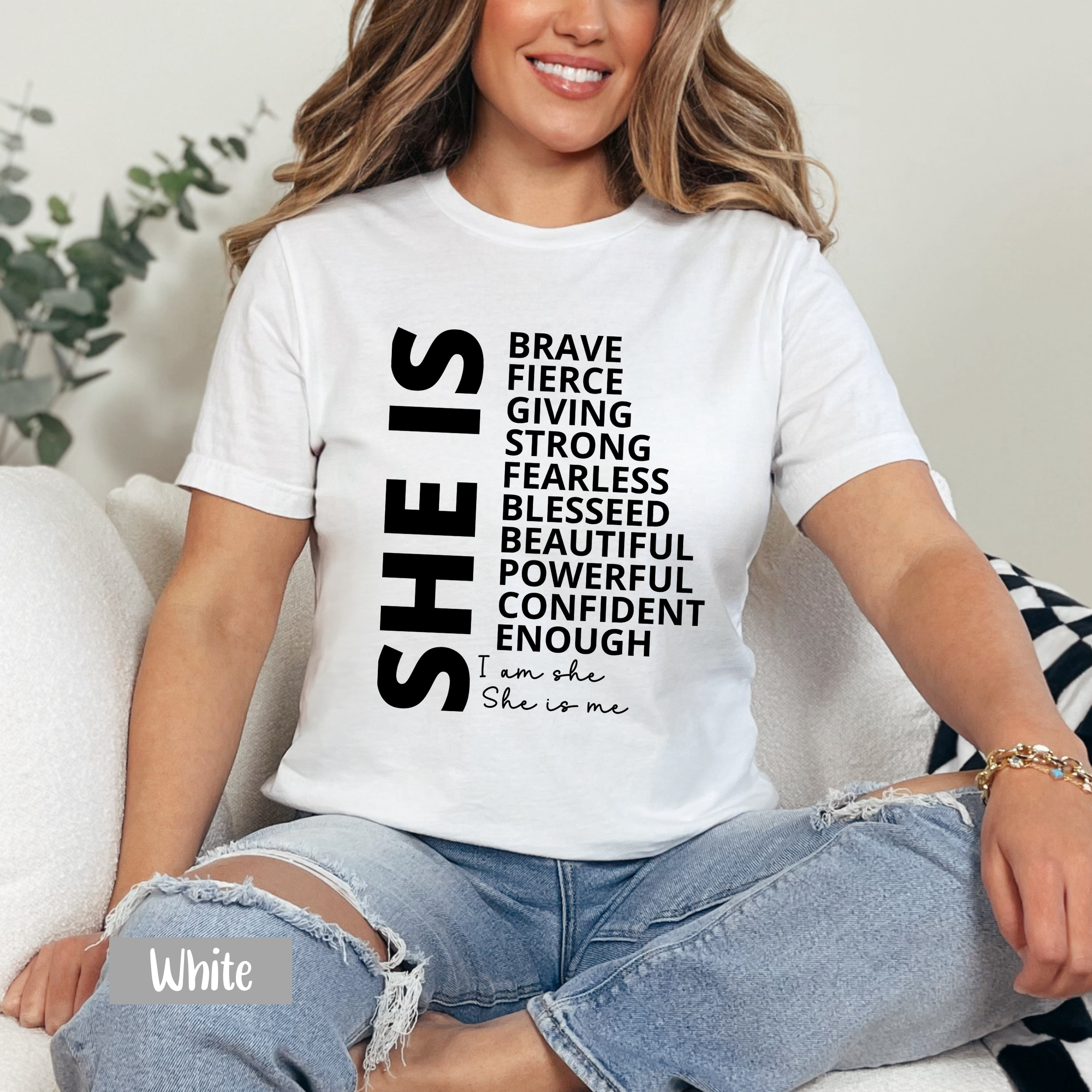 She Is Inspirational Shirt - Woman Affirmation Shirt