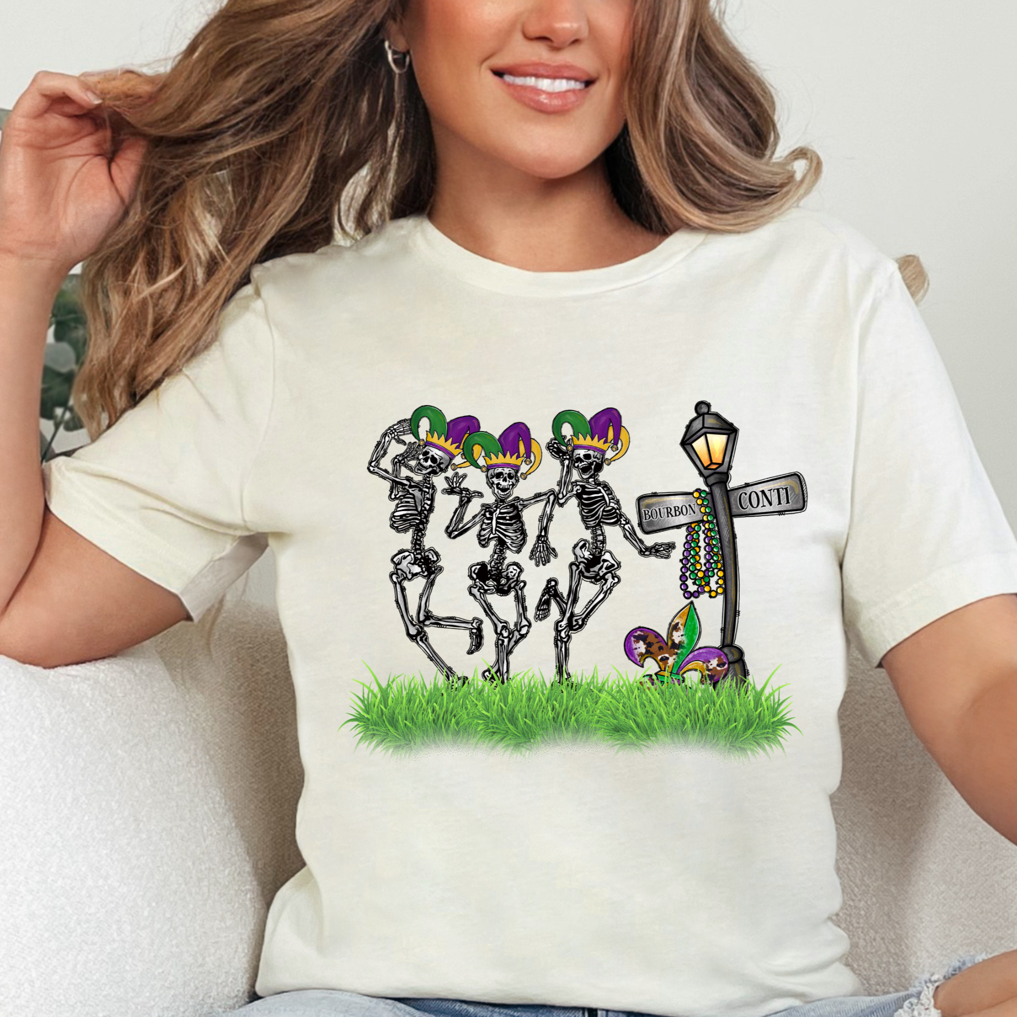 Mardi Gras Dancing Skeletons Shirt - Mardi Gras Gift