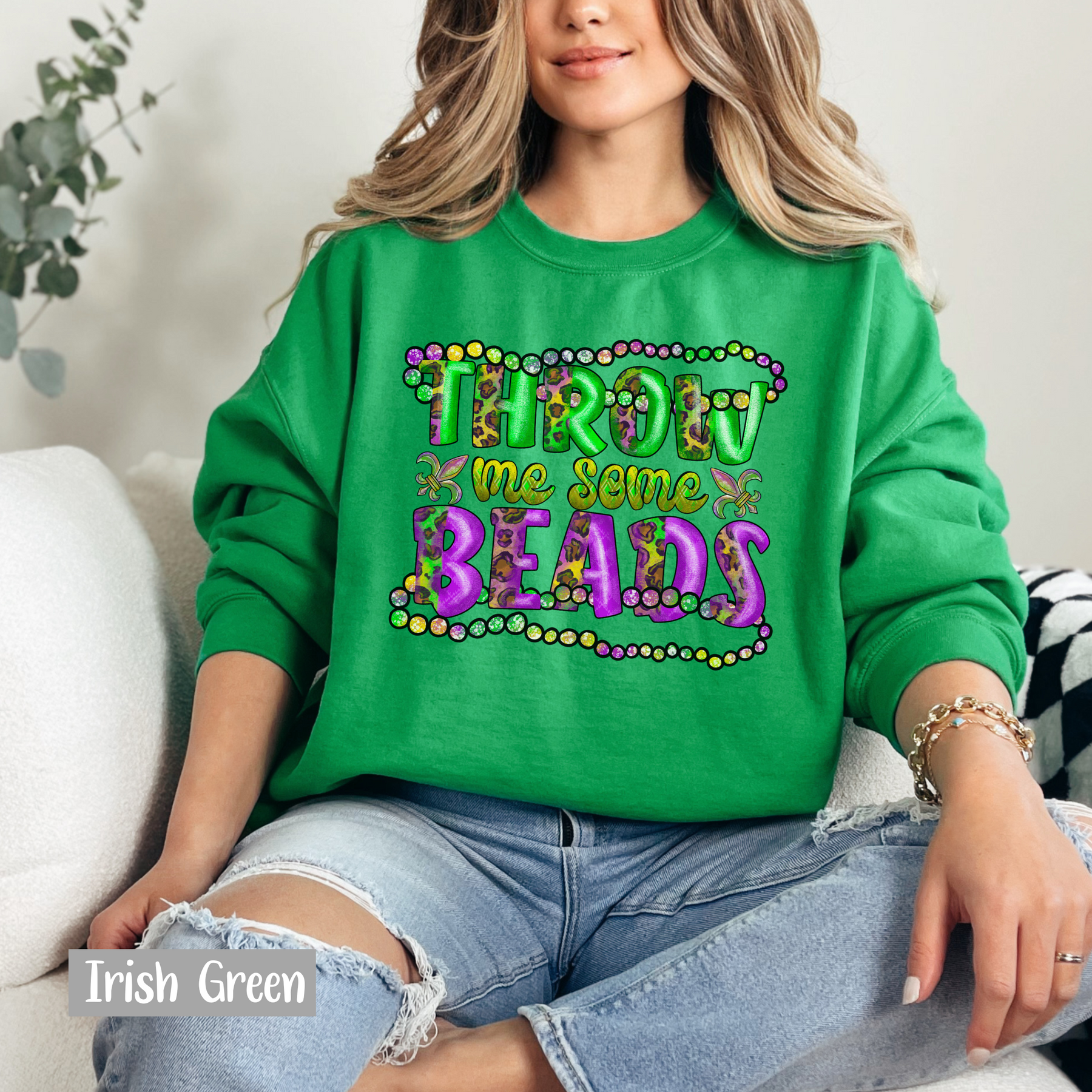 Throw Me Some Beads Mardi Gras Shirt- Mardi Gras Carnival Gift