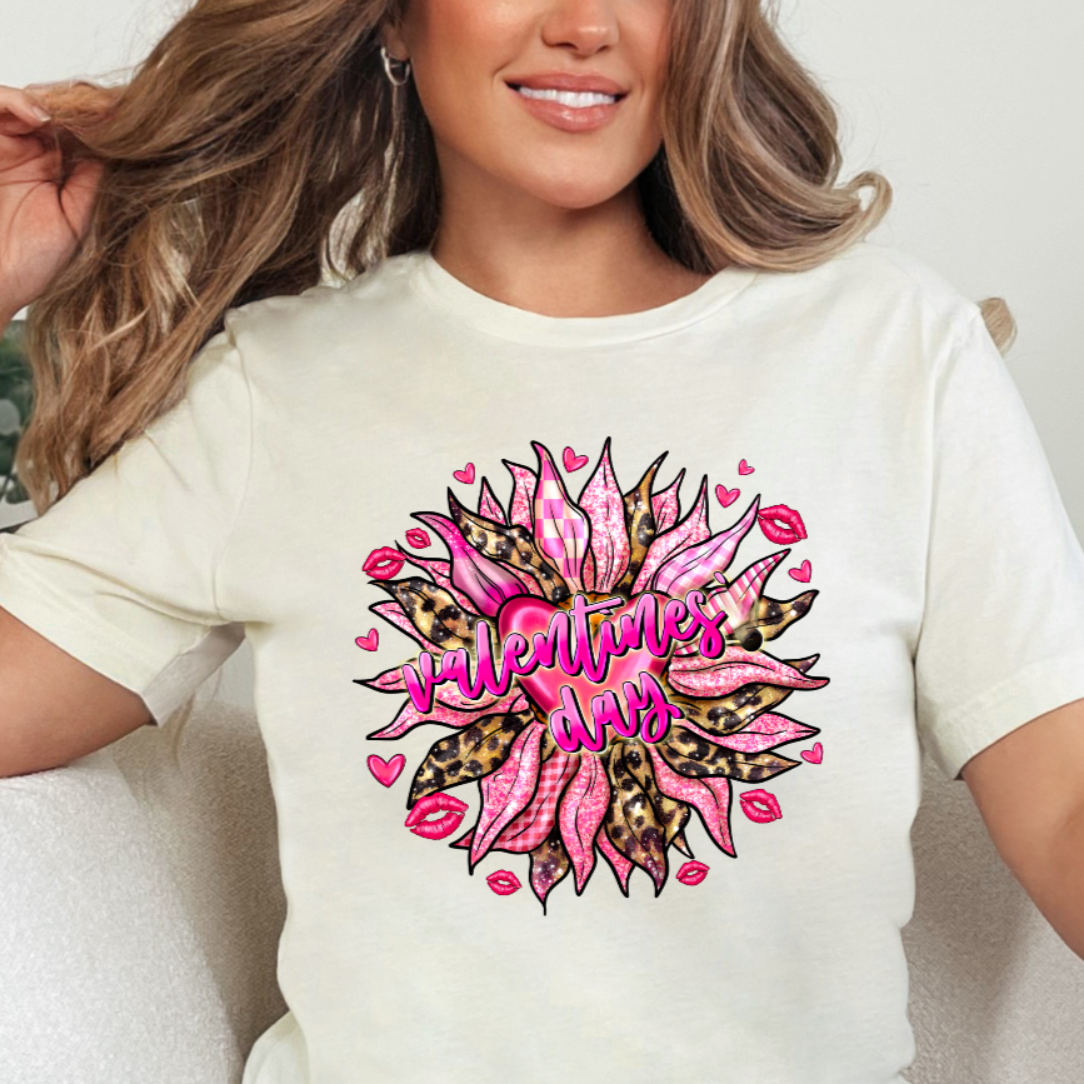 Sunflower Valentines Day Shirt - Gift For Her