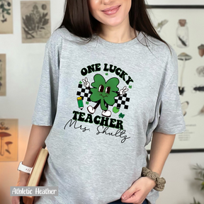 One Lucky Teacher St. Patricks Day Shirt - Personalized Teacher Shirts