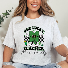 One Lucky Teacher St. Patricks Day Shirt - Personalized Teacher Shirts