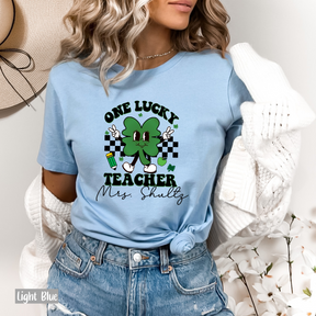 One Lucky Teacher St. Patricks Day Shirt - Personalized Teacher Shirts