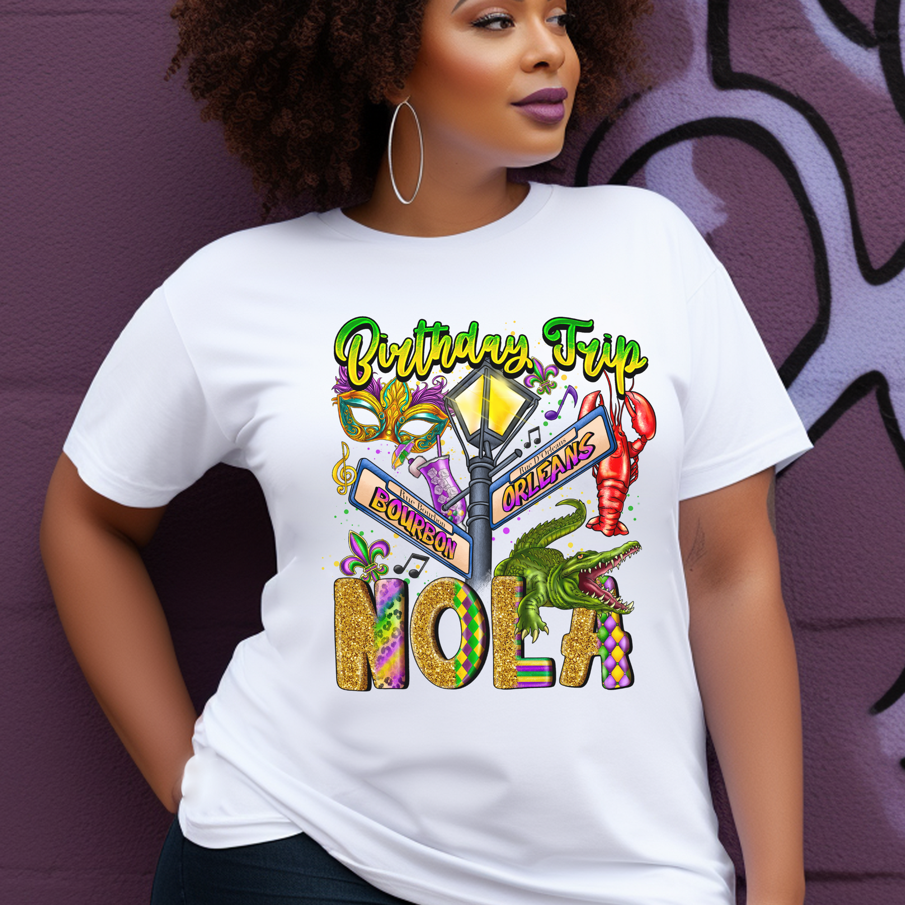 Nola Birthday Squad Shirt - Mardi Gras Gift