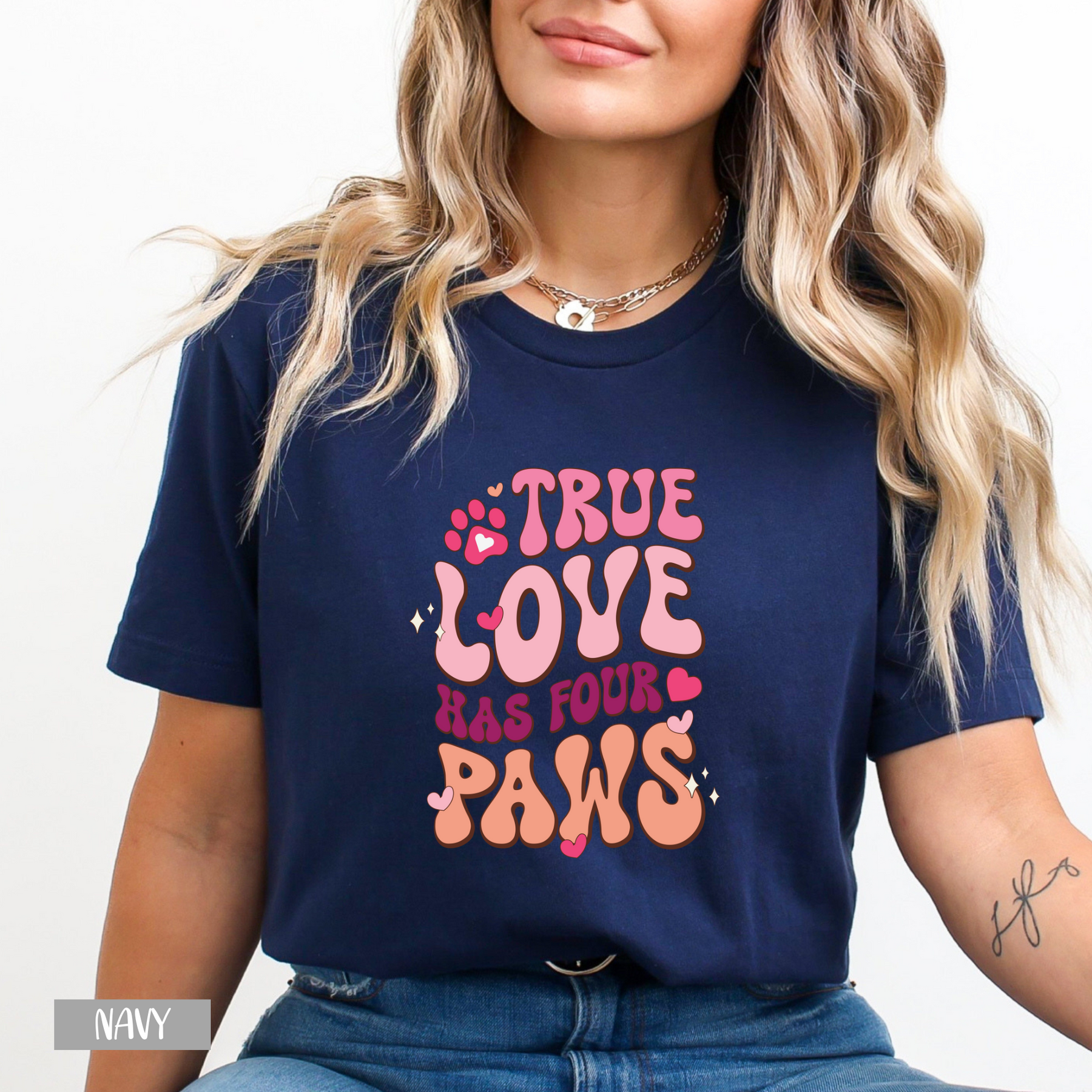 True Love Has Four Paws Shirt - Dog Lover Shirt