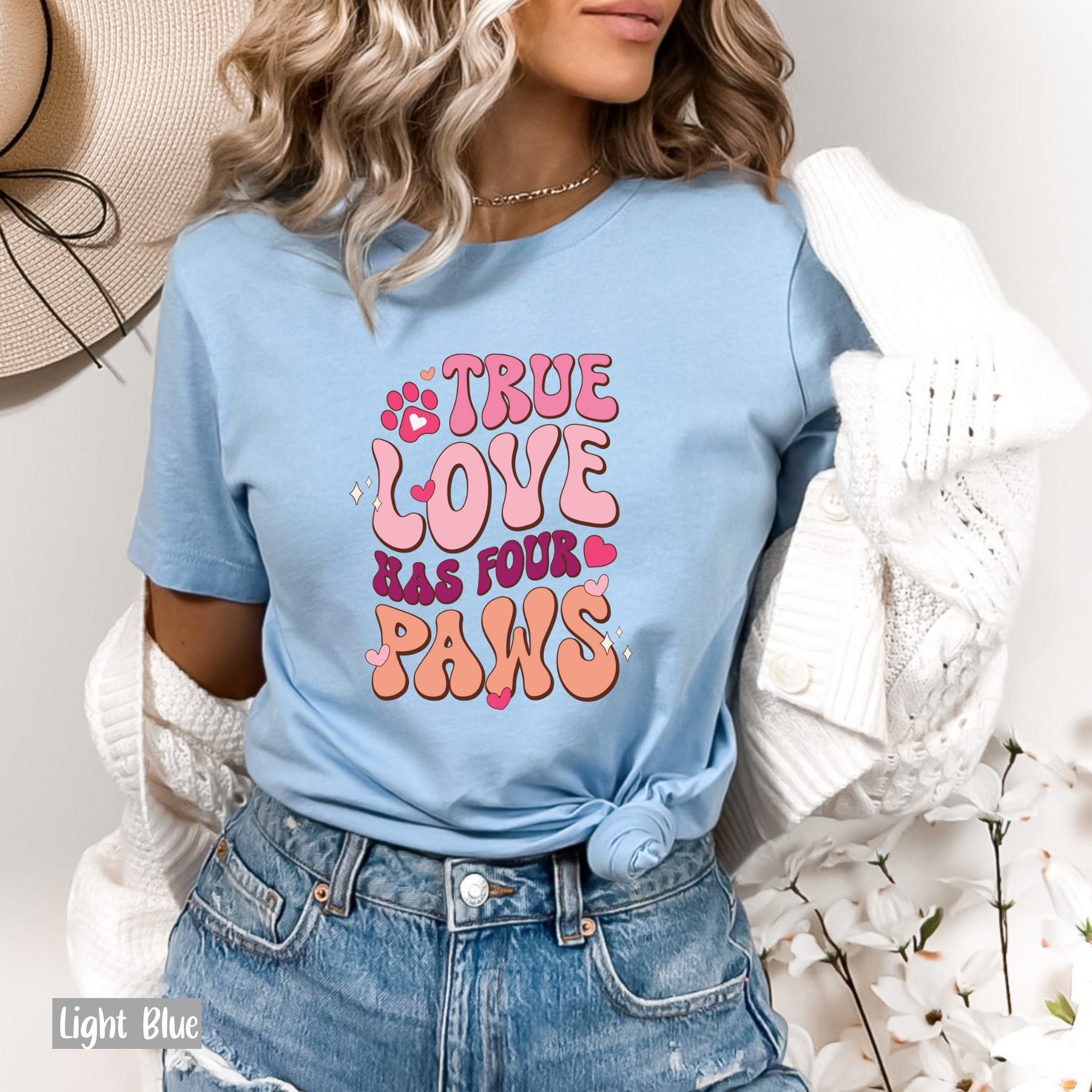 True Love Has Four Paws Shirt - Dog Lover Shirt