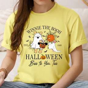 Retro Winnie The Pooh Halloween T Shirt For Spooky Season Shirt For Halloween Pooh Shirt Pooh And Friends Halloween Shirt Pooh Bear  Tee