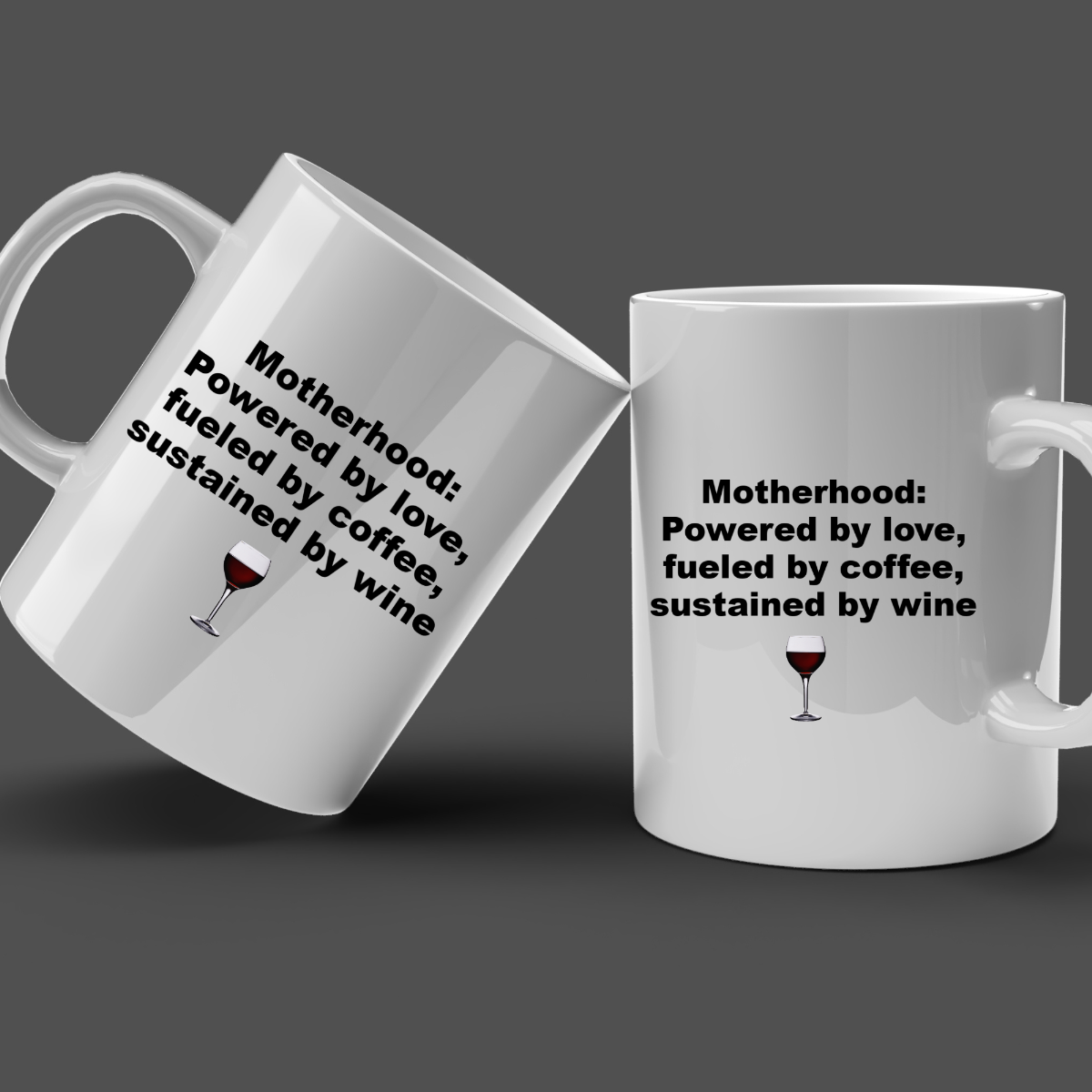 Fueled By Coffee Sustained By Wine Coffee Mug Gift For Mom