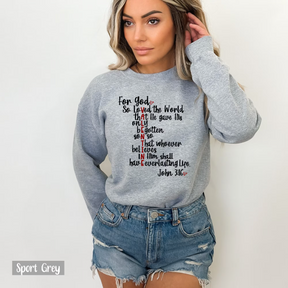 John 3 16 Sweatshirt Gift