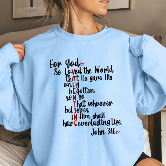 John 3 16 Sweatshirt Gift