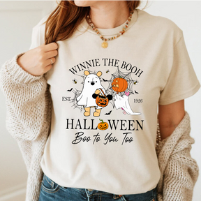 Retro Winnie The Pooh Halloween T Shirt For Spooky Season Shirt For Halloween Pooh Shirt Pooh And Friends Halloween Shirt Pooh Bear  Tee