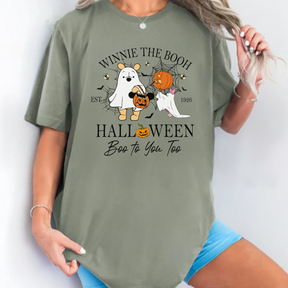 Retro Winnie The Pooh Halloween T Shirt For Spooky Season Shirt For Halloween Pooh Shirt Pooh And Friends Halloween Shirt Pooh Bear  Tee