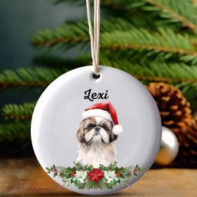 Personalized Dog Breed Ornament With Name - Dog Lover Gift