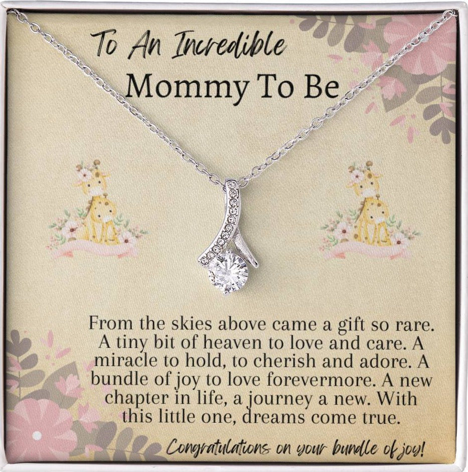 Mommy To Be Necklace Pendant Gift - Expecting Mother Pregnancy Gift