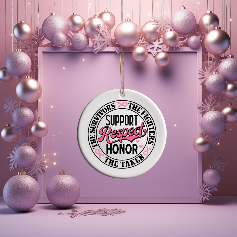 Breast Cancer Awareness Custom Ornament